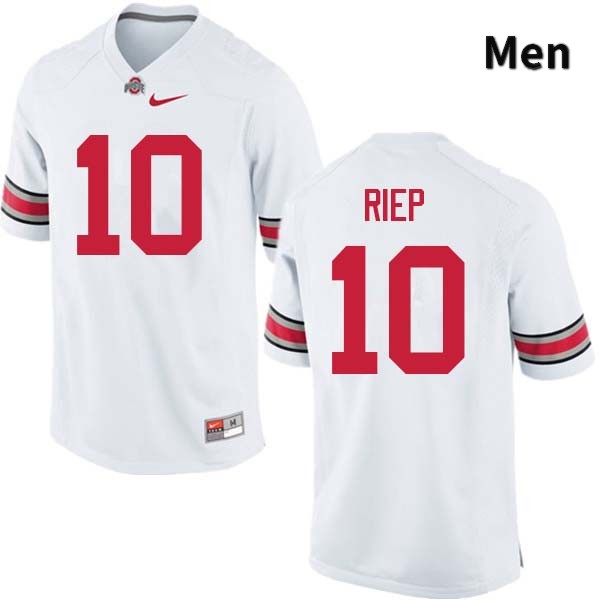 Ohio State Buckeyes Amir Riep Men's #10 White Authentic Stitched College Football Jersey